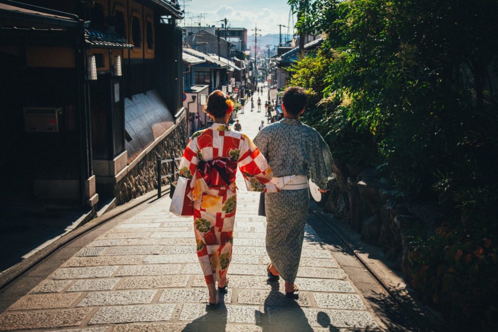 Yukata, a type of traditional Japanese garment