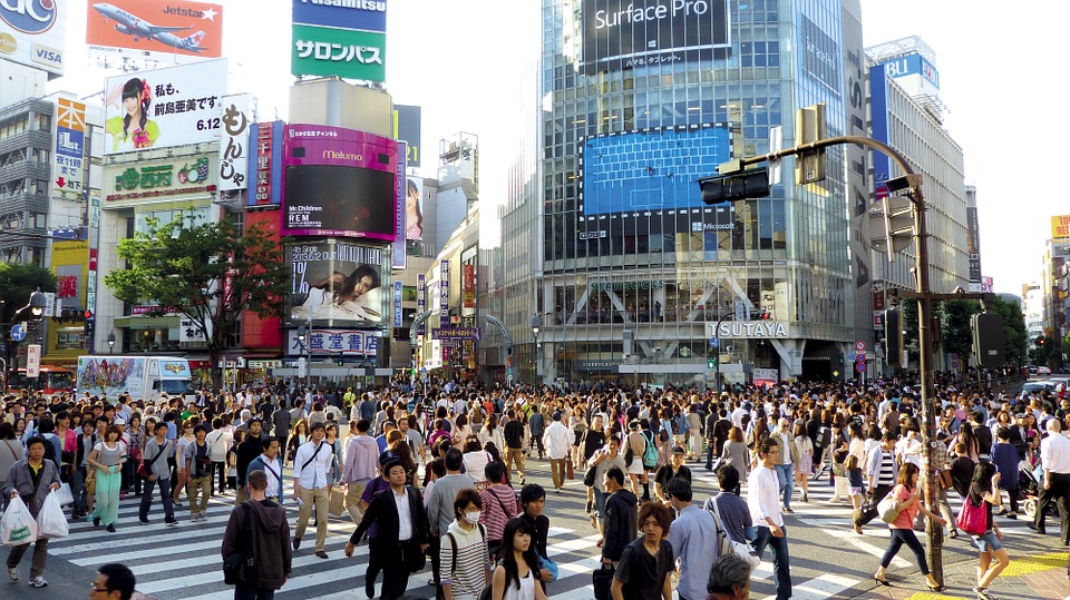 Shibuya Crossing in Tokyo 